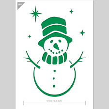 Dat voelt zo fijn bekend. A4 Sneeuwpop Sjabloon Suitup Art Supplies