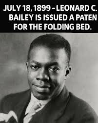 Folding bed invention by black innovator