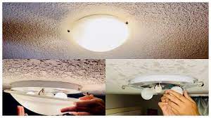 The light bulbs are completely out and need to be changed. How To Remove Glass Cover From Ceiling Light With 3 Clips To Change The Bulb Step By Step Youtube