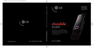 Manual LG kg800 chocolate selection ...