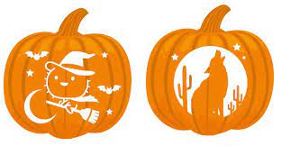 Stencil, reusable jack o lantern stencil sheet, pumpkin stencil, halloween stencil, jack o lantern face stencil, mini halloween stencil. These Pumpkin Carving Stencils Are Perfect For Any Desert Dweller Tucson Life Tucson Com