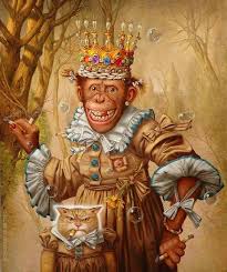 Donald Roller Wilson Who Is Donald Roller Wilson I Was Looking At My First Post About Donald Roller Wilson And It Hit Me T Monkey Art Animal Art Lowbrow Art