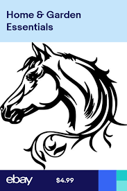 Horse Head Beauty Horses Art Car Truck Wall Window Laptop Vinyl Sticker Decal Horse Tattoo Design Horse Head Drawing Horse Art