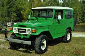 This 1983 toyota land cruiser fj40 is powered by the 3.9l inline 6 cylinder engine and 3 speed manual transmission. Immaculate 1983 Toyota Fj 40 Land Cruiser Collector Car For Sale