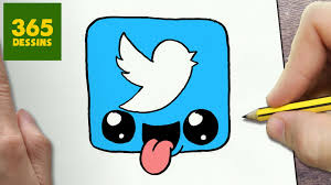 Je fais des dessins de manga et je veux vous les faire partager :3. Comment Dessiner Logo Twitter Kawaii Etape Par Etape Dessins Kawaii Facile