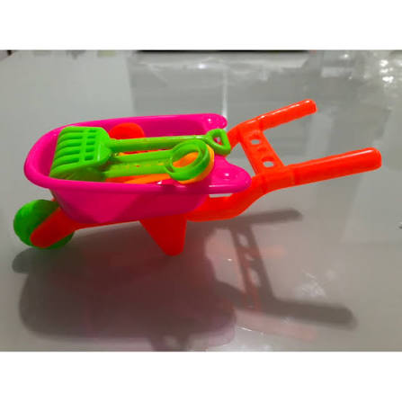 BRINQUEDO CARRO DE MÃO COM ACESSORIO DE PRAIA