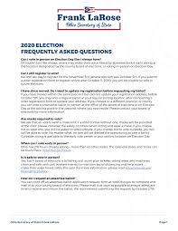 Https Www Ohiosos Gov Globalassets Elections 2020 Gen Faqs Pdf