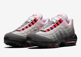 Nike Air Max 95 Og Grey Solar Red At2865 100 Sneakernews Com Nike Air Max Nike Air Max 95 Air Max 95