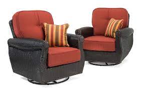 Breckenridge Swivel Rocker 2 Piece Patio Furniture Set Brick Red La Z Boy Outdoor Lounge Chair Outdoor Target Outdoor Patio Furniture Patio Cushions