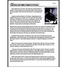 Check spelling or type a new query. Copernicus And Galileo Explorers Of Science Reading Comprehension Worksheet Edhelper