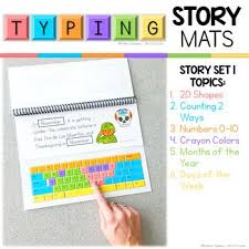 Typing Story Mats Bundle Set 1 Students Practice Spelling And Typing Words With Story Mat Elementary Technology Keyboarding Kindergarten Technology Activities