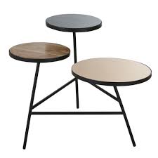 Well you're in luck, because here they come. 3 Surface Marble And Tinted Mirror Side Table With Black Metal Legs Bedford Maisons Du Monde