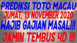 Tarikan Rumusan Togel Totomacau Jumat 13 November 2020 Rumus Toto Macau Jitu Youtube