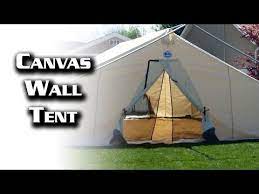 16x20 Canvas Wall Tent From Davis Tent Amp Awning Youtube Wall Tent Canvas Wall Tent Tent Awning