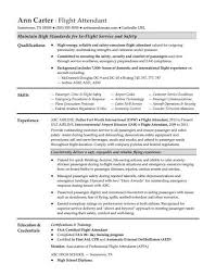 Flight Attendant Resume Sample Flight Attendant Resume Flight Attendant Job Resume