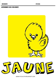 Fichas Para Aprender Los Colores En Frances Para Ninos De Infantil Y Primaria Jaune Amarillo Colores En Frances Frances Para Ninos Aprender Los Colores