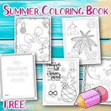 Get these free printable coloring pages today! Summer Coloring Pages Free Word Work