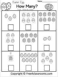 Easter roll 'n' write game. Free Easter Math Number Counting Worksheet Free4classrooms