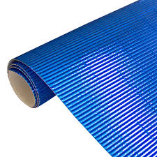 CARTON CORRUGADO METALICO AZUL - Imagen 1