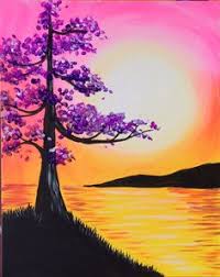 Por su facilidad de uso, su acabado cálido y lo vibrante de sus colores, nos permite hacer todo tipo de manualidades: Las Mejores 13 Ideas De Dibujos De Noche Paisaje Para Pintar Dibujos De Noche Paisajes Dibujos