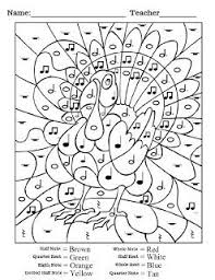 Color By Note Turkey And It S Free Awesome Thank You Thoaght This Is Cute For School Allison Hisele Teaching Music Elementary Music Music Lessons For Kids