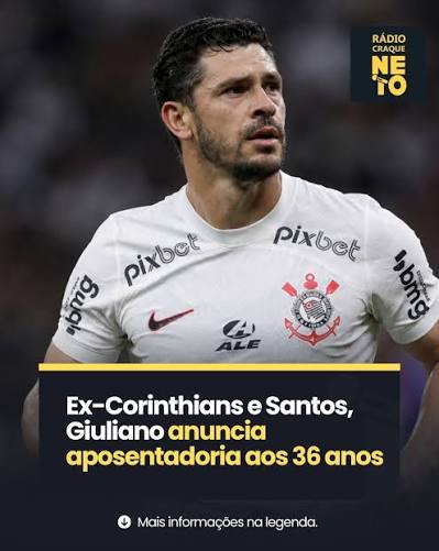 Giuliano anunciou nesta ter&ccedil;a-feira (22) sua aposentadoria do futebol, aos 36 anos. Revelado pelo Paran&aacute;, o ex-meia teve passagens por Internacional, Gr&ecirc;mio, Corinthians, Santos e Athletico-PR, al&eacute;m de clubes do exterior e