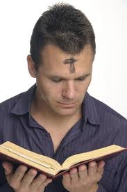 132 Ash Wednesday Forehead Stock Photos