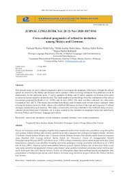 For more information and source, see on this link : Pdf Cross Cultural Pragmatics Of Refusal To Invitation Among Malays And Germans