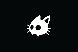 Creepy Cat Logo Template Creepy Cat Cat Logo Logo Templates