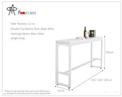 Attract attention to the center of your dining room with this gold stainless steel table. Accent White Steel Leg Melamine Board Bar Table White Bar Table Stool Kitchen Dining Malaysia Selangor Kuala Lumpur Kl Supplier Suppliers Supply Supplies Like Bug Sdn Bhd