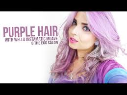 Comb color evenly through the hair to achieve an even color result. Purple Hair Ft The Egg Salon Wella Instamatic Youtube