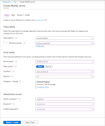 Tutorial Design A Server Azure Portal Azure Database For Mysql Microsoft Docs