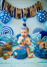 Popular Birthday Theme For 1 Year Old Boy Pin By Court On Smash Cake Photography Cookie Monster Birthday Party Monster 1st Birthdays 1st Boy Birthday