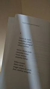 Sajak Sajak Untuk Pingkan Kutipan Buku Kata Kata Indah Sajak