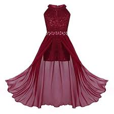 Maybe you would like to learn more about one of these? Tiaobug Enfant Fille Robe De Soiree Asymetrie Robe De Cocktail Ceremonie Floral Dentelle Robe Sans Dresses For Teens Formal Prom Dresses Long Party Gown Dress