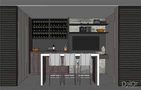 There are many bars around the world, but only a few have really designed their bars in a way that works for both commercial and home use Modern Home Bar Design In Luxury Sunny Isles Condo