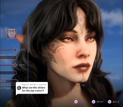 Dragon Age Character Creator Eye Color