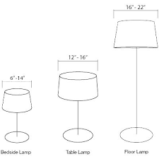 Amazing Lamp Shade Size Fitter Sizing Floor And Idea Us
