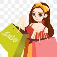 cartoon shopping lady girl clipart girl cartoon girl cartoon characters