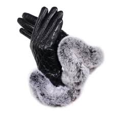 Gants Femme En Cuir Veritable Fourre Hiver Renforce Noir Noir Cdiscount Pret A Porter