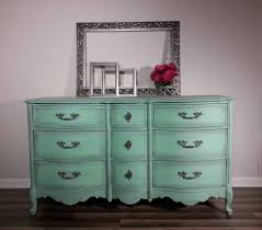 Mint Julep French Provincial Dresser Dixie Belle Mint Julep Dry Brushed And Accented With Gray Green Painted Furniture Light Green Paint Chalk Paint Furniture