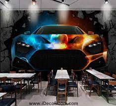 3d Wallpaper Colorful Fancy Car Braking Wall Art Wall Murals Wallpaper Decals Prints Decor Idcwp Jb 000577 In 2021 Mural Wallpaper Cars Mural Custom Photo Wallpaper