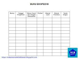 Contoh buku ekspedisi lembaga paud. Apa Itu Buku Ekspedisi Dan Bagaimana Contohnya Dokumen Sekolah Dasar