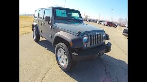 New 2015 Jeep Wrangler Unlimited Sport Anvil Grey Jeep Wrangler For Sale 17800