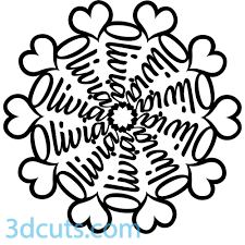 Download Name Mandala Olivia 3dcuts Com