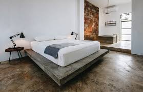 Welcome to bassett home furnishings in san jose, ca! Split Over Two Storeys The Rooms Are Minimally Decorated And Furnished Concrete Is Used For Floori In 2020 Apartment Bedroom Decor Concrete Bedroom Simple Apartments