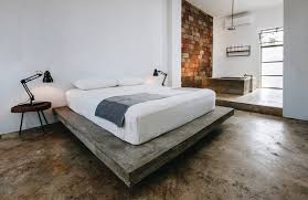 Welcome to bassett home furnishings in san jose, ca! Split Over Two Storeys The Rooms Are Minimally Decorated And Furnished Concrete Is Used For Floori In 2020 Apartment Bedroom Decor Concrete Bedroom Simple Apartments