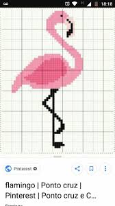 1 x pattern with black and white symbols Flamingo Cross Stitch Art Cross Stitch Bookmarks Cross Stitch Boards