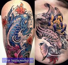 Hình xăm là lựa chọn của khá nhiều bạn nam để thể hiện cá tính và phong cách riêng của mình. Hinh Xam Ca Chep Duoi Dui Koi Tattoo Koi Tattoo Design Sleeve Tattoos