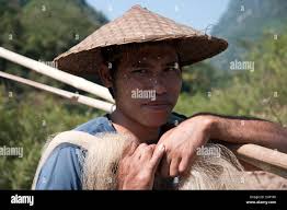 Farmer fishing with nets hi-res stock photography and images